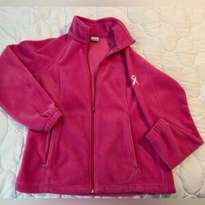 Women’s Columbia jacket Large/Breast Cancer